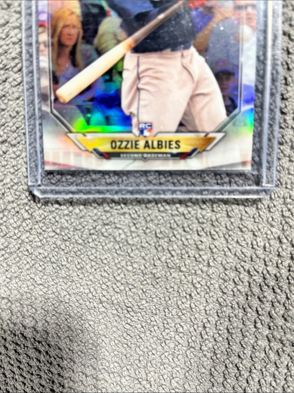 2018 Bowman Chrome Ozzie Albies (RC) rookie card - 2018 ROY Favorites